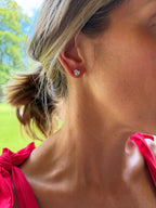 Heart Illusion Diamond Stud Earrings