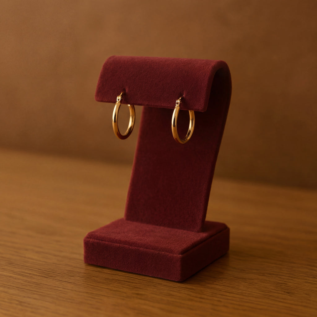 Classic Yellow Gold Hoop Earrings