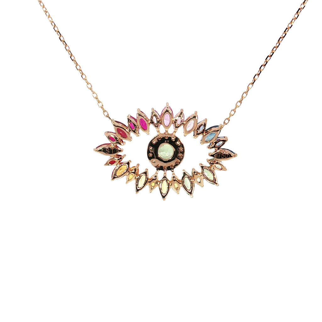 18K Rose Gold Eden Eye Necklace