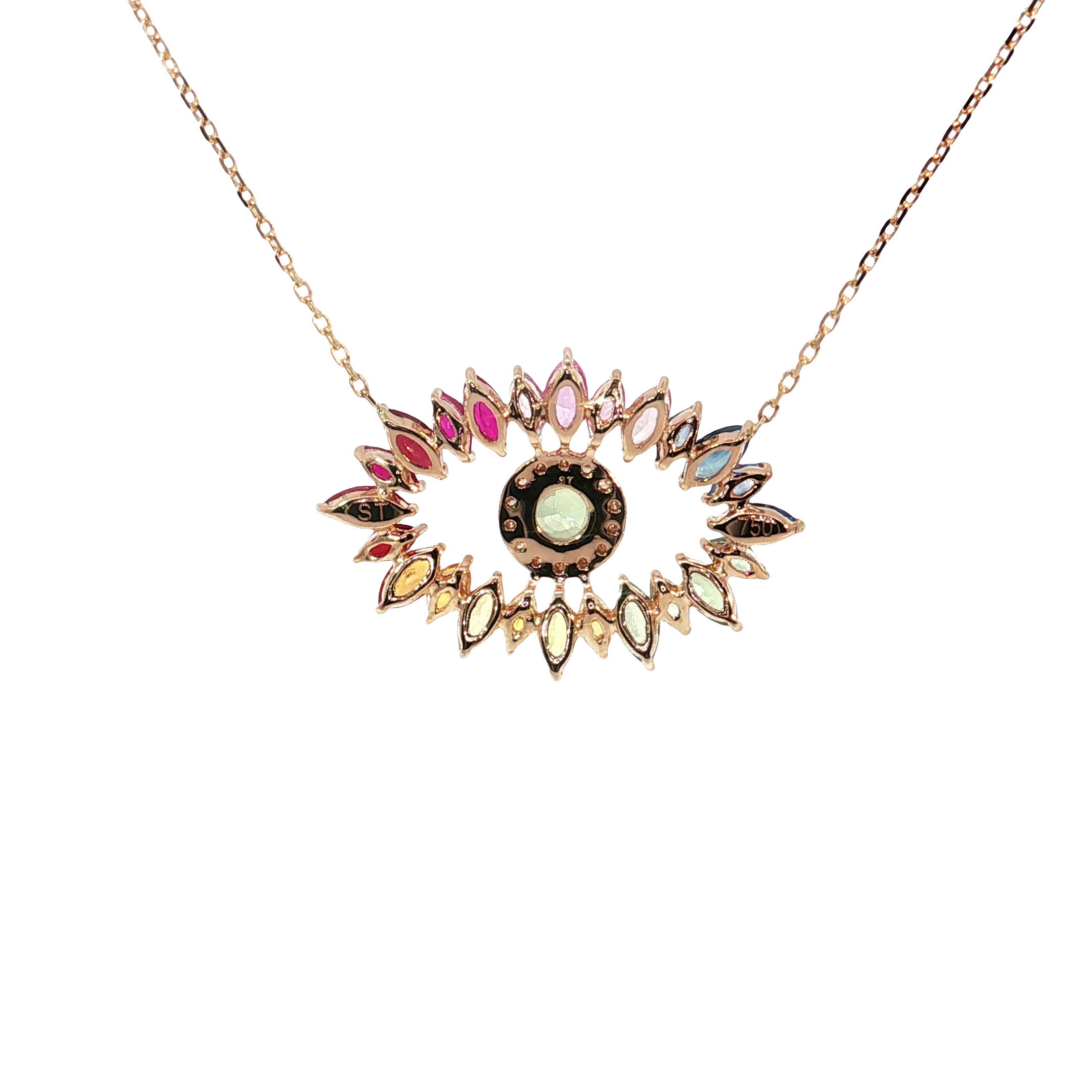 18K Rose Gold Eden Eye Necklace