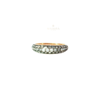 Rose Gold Diamond Pavé Dome Band Ring