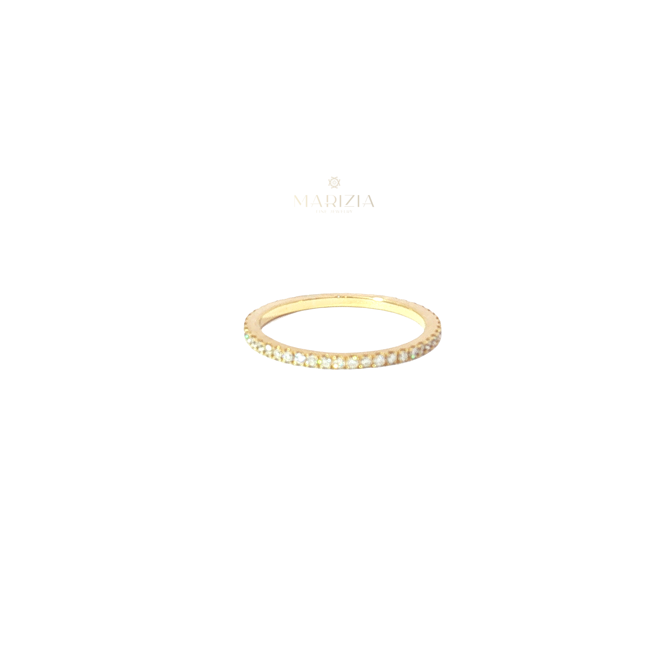 Classic Diamond Eternity Band in Yellow Gold