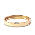 18K Rose Gold Diamond Bangle