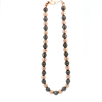 Textured Two-Tone 18K Rose and Black Gold Beaded Bracelet