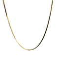 18K Yellow Gold Herringbone Chain Necklace