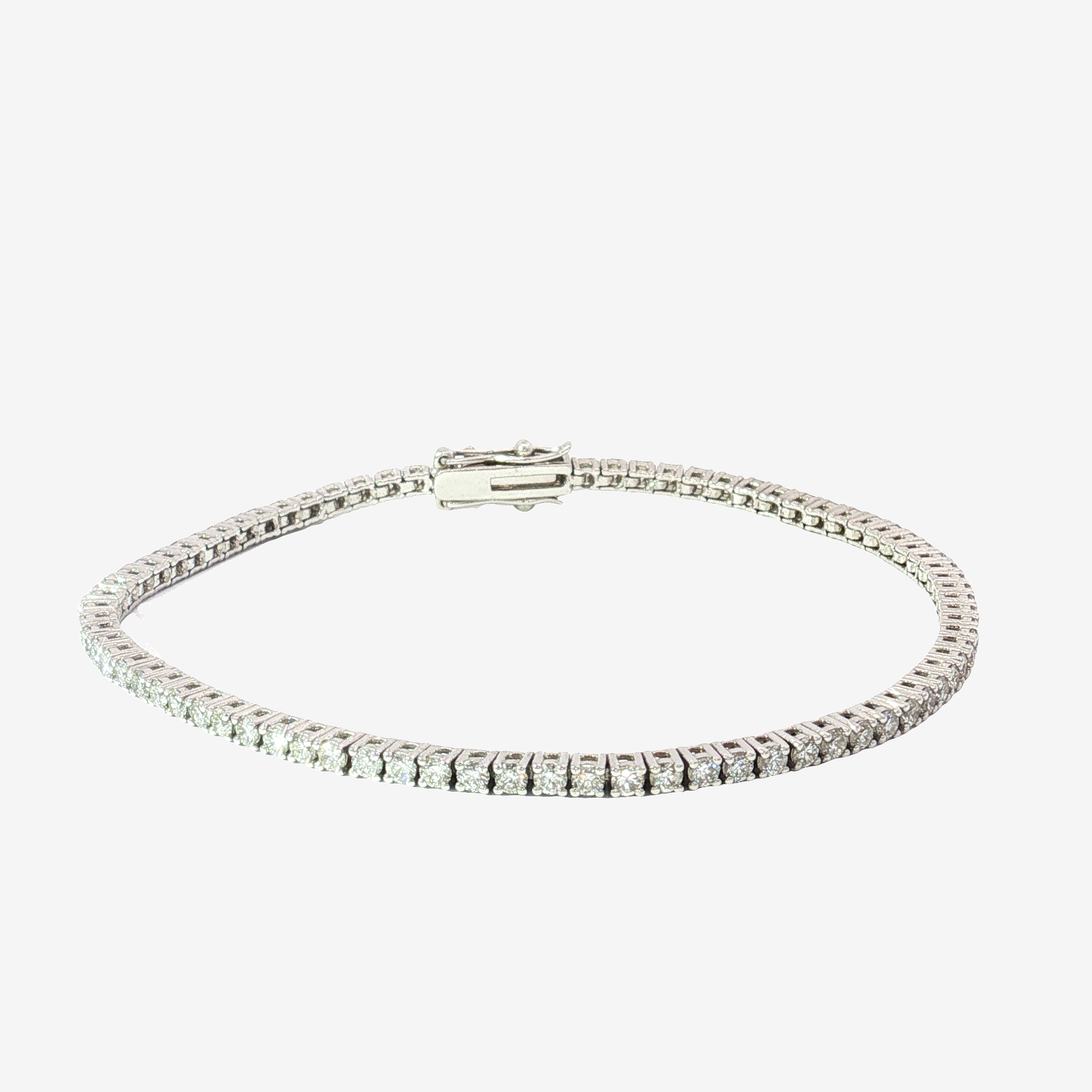 Classic Diamond Tennis Bracelet in 18K White Gold