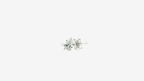 Two-Stone Pear and Oval Brilliant Lab Diamond Toi et Moi Ring in 14K White Gold