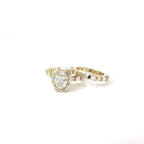 Alternating Round and Baguette Diamond Eternity Ring in Yellow Gold