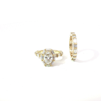 Alternating Round and Baguette Diamond Eternity Ring in Yellow Gold