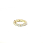 Round Brilliant-Cut Lab Diamond Eternity Ring in 14K Yellow Gold