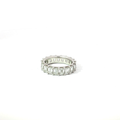 6 CTS Emerald-Cut Lab Diamond Eternity Ring in 14K White Gold