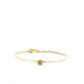 14KY Yellow Sapphire Bezel-Set Bangle
