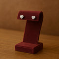 Heart Illusion Diamond Stud Earrings