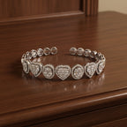 Diamond Heart Cuff in 18K Gold