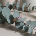 Multi-Color Sapphire and Diamond Eternity Ring