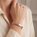 18K Rose Gold Diamond Bangle