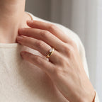 Marquise Diamond Cluster Dome Ring in Yellow Gold