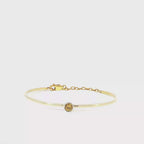 14KY Yellow Sapphire Bezel-Set Bangle