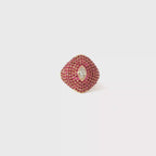 Ruby Pinky Ring in Rose Gold