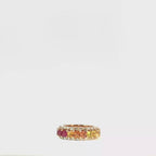 Multi-Color Sapphire and Diamond Eternity Ring