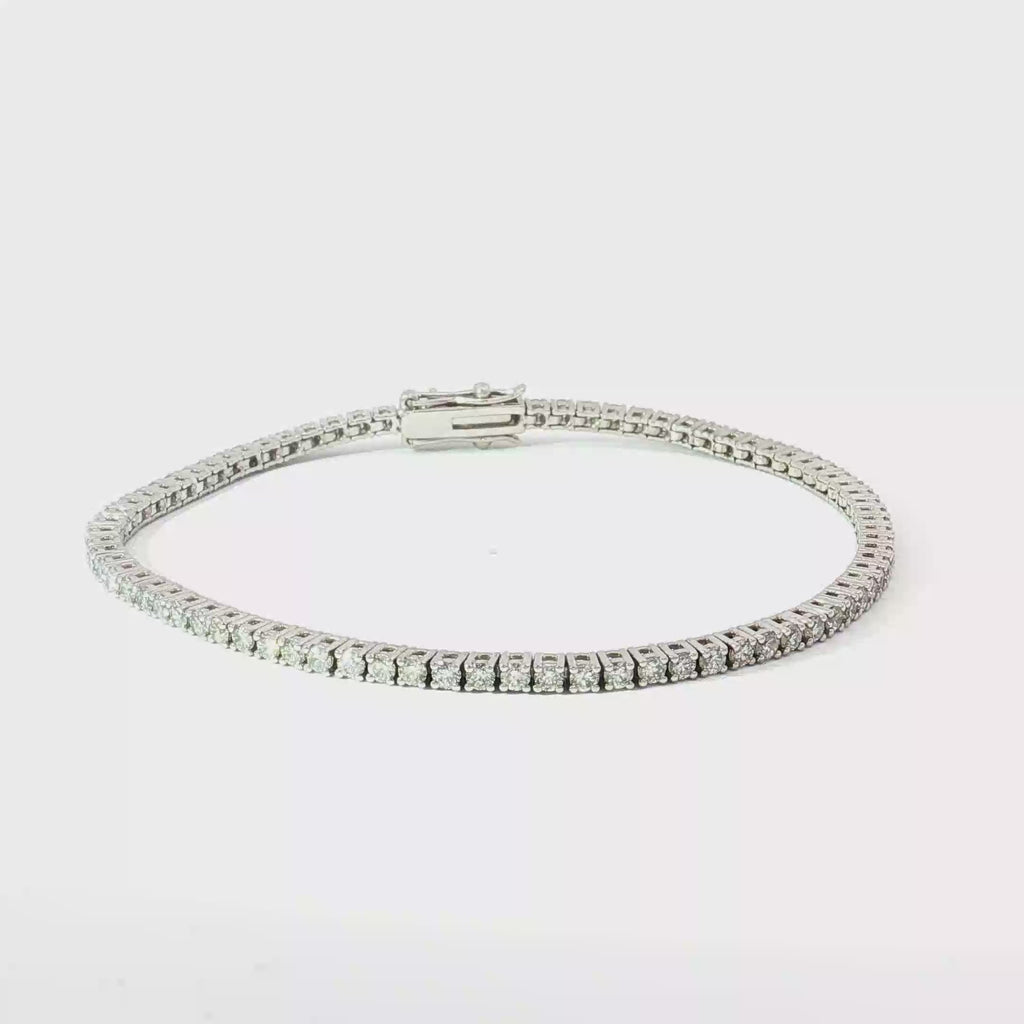 Classic Diamond Tennis Bracelet in 18K White Gold
