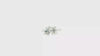 Two-Stone Pear and Oval Brilliant Lab Diamond Toi et Moi Ring in 14K White Gold