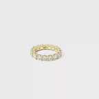 Round Brilliant-Cut Lab Diamond Eternity Ring in 14K Yellow Gold