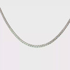 Gradual 18K White Gold Diamond Tennis Necklace