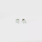 2 CTS Lab Diamond Stud Earrings set in 14K White Gold