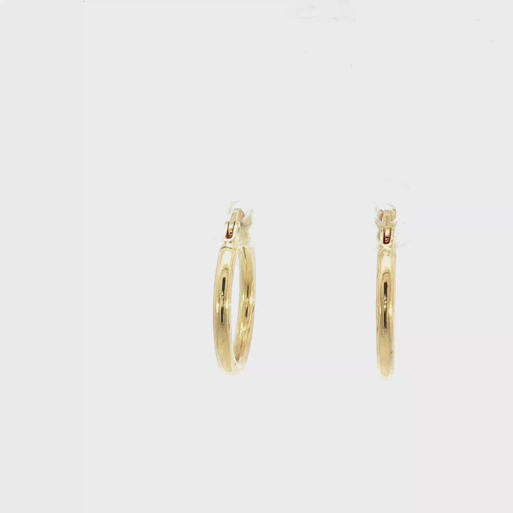 Classic Yellow Gold Hoop Earrings