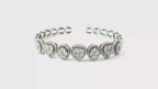 Diamond Heart Cuff in 18K Gold