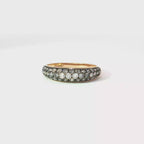 Rose Gold Diamond Pavé Dome Band Ring